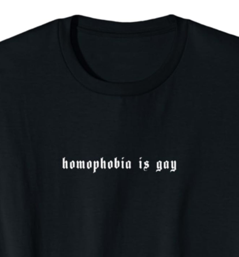 HOMOPHOBIA IS GAY TEE