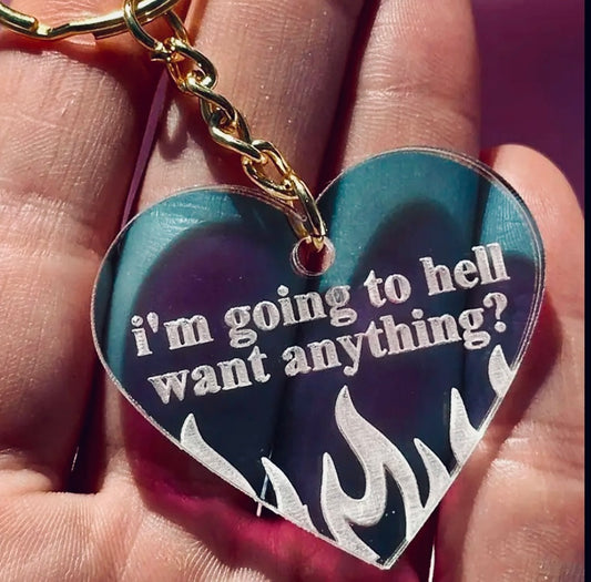 GOING TO HELL KEYCHAIN