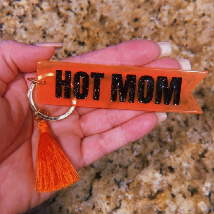 HOT MOM KEYCHAIN