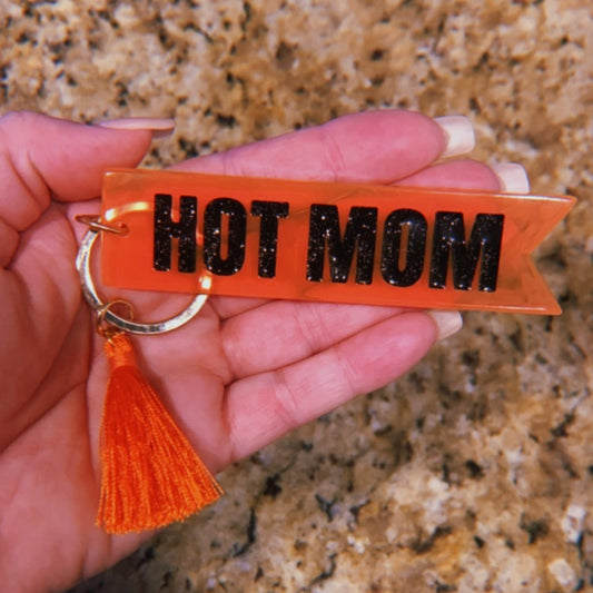 HOT MOM KEYCHAIN
