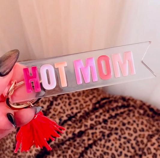 HOT MOM KEYCHAIN